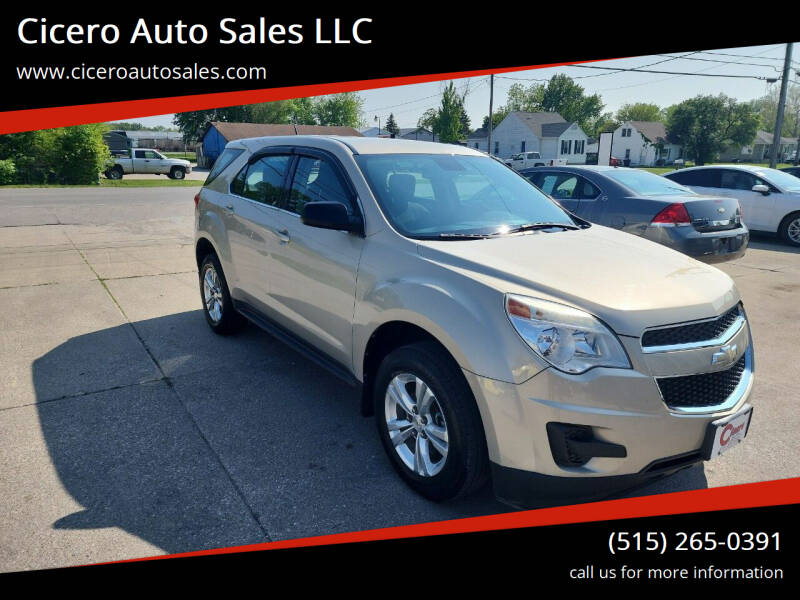 2012 Chevrolet Equinox for sale at Cicero Auto Sales LLC in Des Moines IA