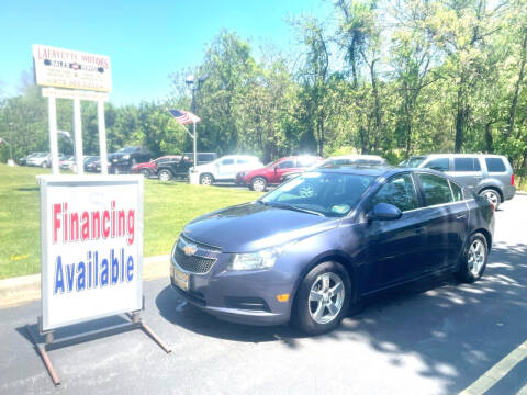 2014 Chevrolet Cruze for sale at Lafayette Motors 2 in Andover NJ
