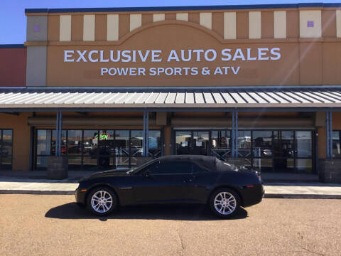 2013 Chevrolet Camaro for sale at Exclusive Auto Sales LLC in Robinsonville MS
