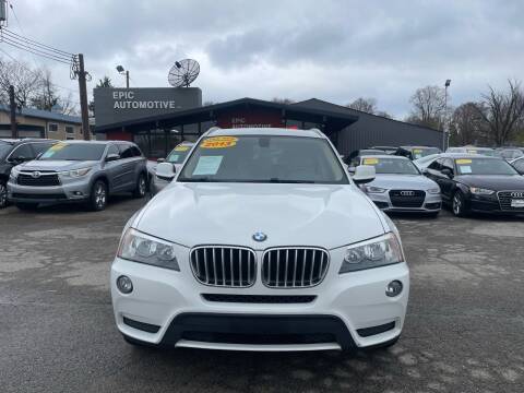 2013 BMW X3 for sale at Epic Automotive in Louisville KY