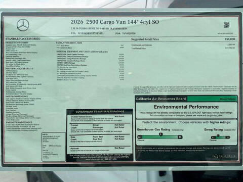 2026 Mercedes-Benz Sprinter 2500