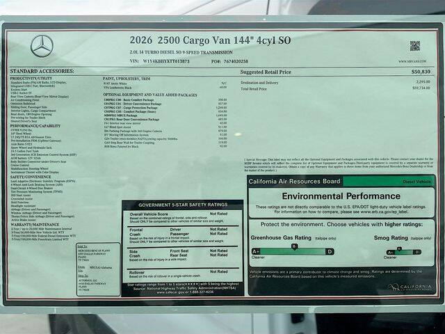 2026 Mercedes-Benz Sprinter 2500