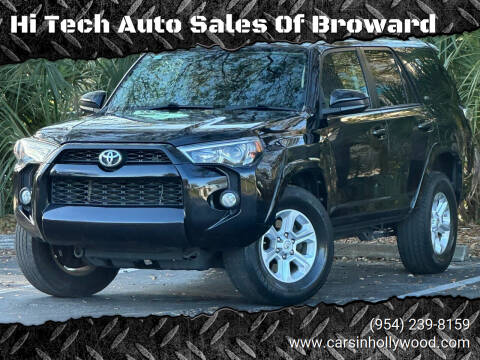 2018 Toyota 4Runner for sale at Hi Tech Auto Sales Of Broward in Hollywood FL