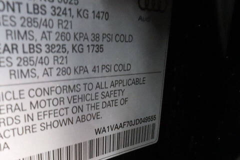 2018 Audi Q7 3.0T quattro Prestige