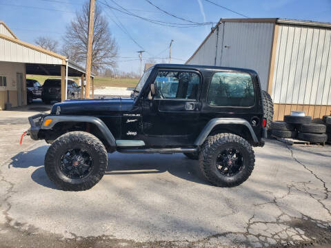 2002 Jeep Wrangler for sale at E and E Motors in Paris MO