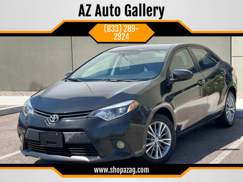 2014 Toyota Corolla for sale at AZ Auto Gallery in Mesa AZ