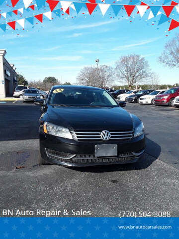 2014 Volkswagen Passat for sale at BN Auto Repair & Sales in Mcdonough GA