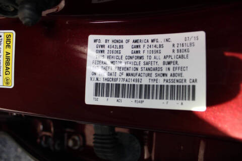 2015 Honda Accord Hybrid Touring