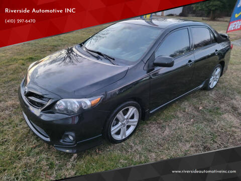 2013 Toyota Corolla for sale at Riverside Automotive INC in Aberdeen MD