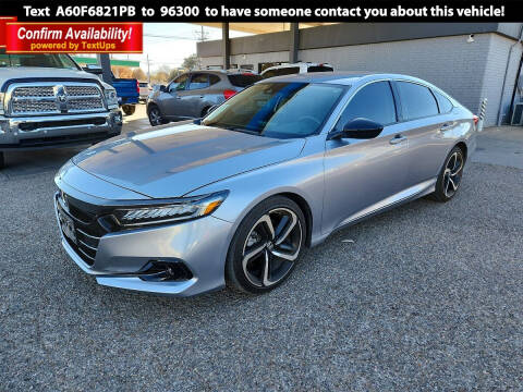 2021 Honda Accord for sale at POLLARD PRE-OWNED in Lubbock TX