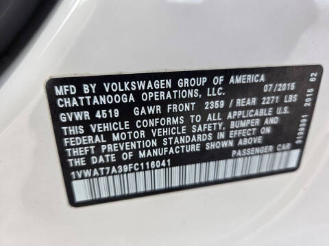 2015 Volkswagen Passat 1.8T Limited Edition