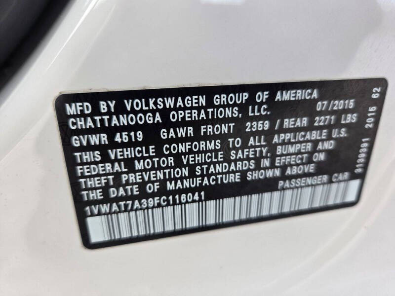 2015 Volkswagen Passat 1.8T Limited Edition