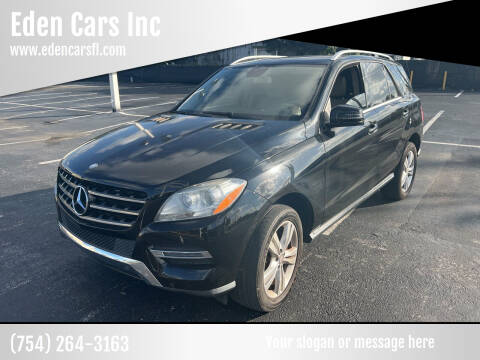 2013 Mercedes-Benz M-Class for sale at Eden Cars Inc in Hollywood FL
