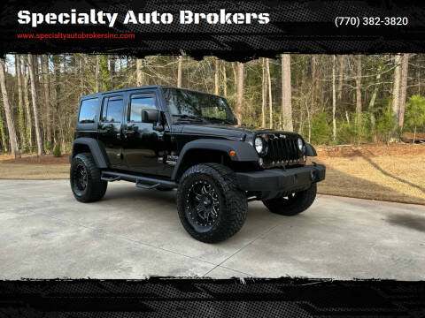 2015 Jeep Wrangler Unlimited for sale at Specialty Auto Brokers in Cartersville GA