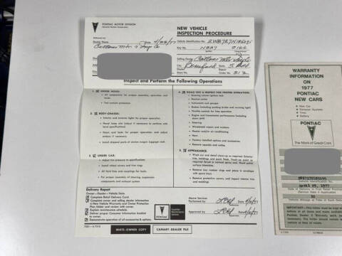 1977 Pontiac Trans Am