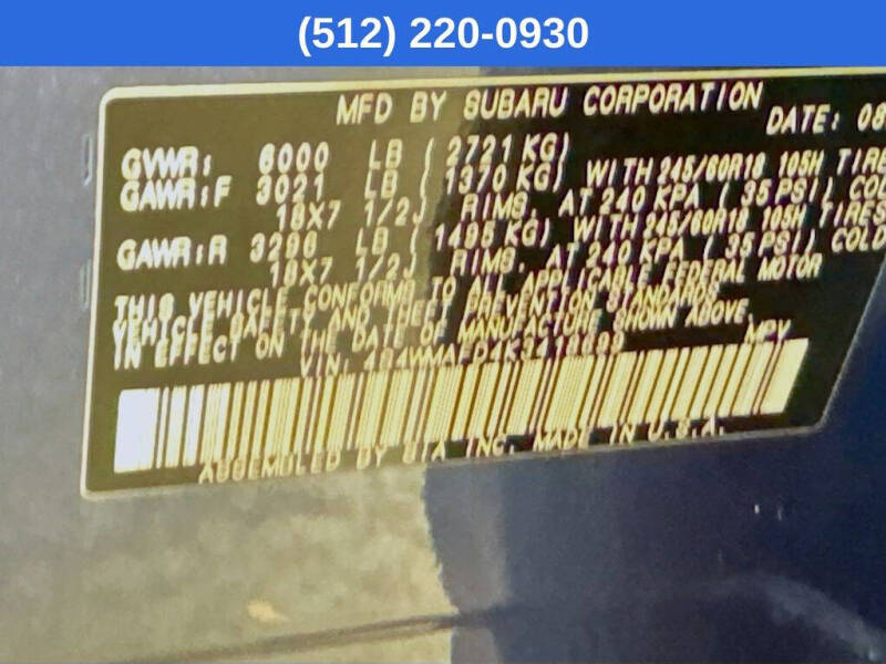 2019 Subaru Ascent Premium 7-Passenger