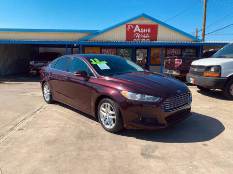 2013 Ford Fusion for sale at ASHE AUTO SALES WICHITA FALLS TX & ASHE AUTO SALES in Dallas TX