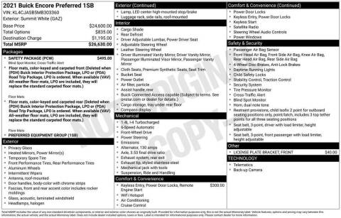 2021 Buick Encore Preferred