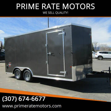 2022 CHARMAC 8FT X 16FT CARGO TRAILER for sale at PRIME RATE MOTORS in Sheridan WY
