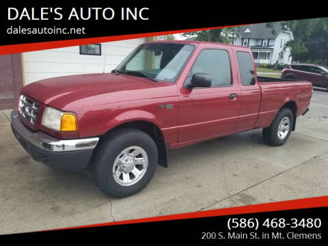 2002 Ford Ranger for sale at DALE'S AUTO INC in Mount Clemens MI