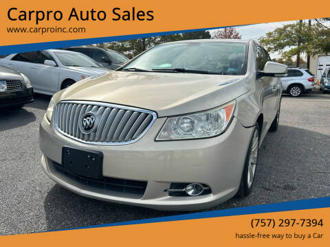 2011 Buick LaCrosse for sale at Carpro Auto Sales in Chesapeake VA