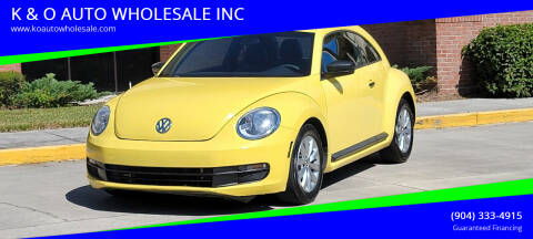 2015 Volkswagen Beetle for sale at K & O AUTO WHOLESALE INC in Jacksonville FL