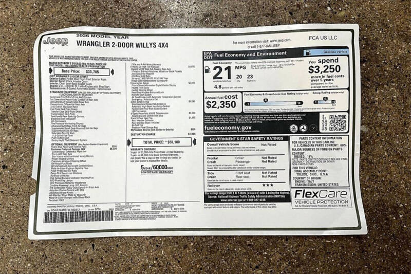2026 Jeep Wrangler Willys