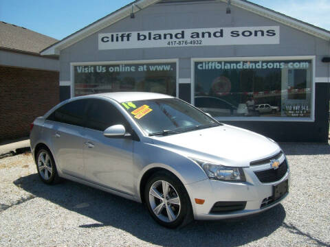 2014 Chevrolet Cruze for sale at Cliff Bland & Sons Used Cars in El Dorado Springs MO