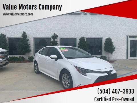 2020 Toyota Corolla for sale at Value Motors Company in Marrero LA