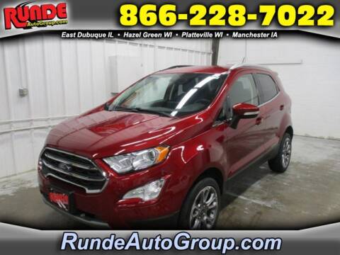 2019 Ford EcoSport for sale at Runde PreDriven in Hazel Green WI