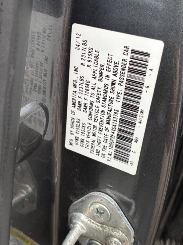 2012 Honda Accord LX-P