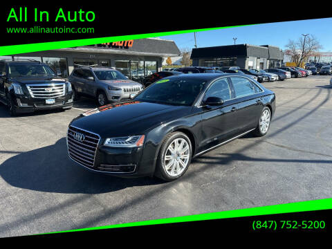 2015 Audi A8 L for sale at All In Auto in Palatine IL