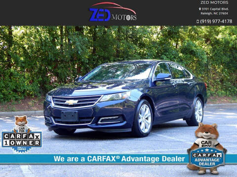 2018 Chevrolet Impala for sale at Zed Motors in Raleigh NC