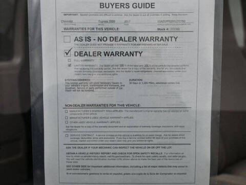 2017 Chevrolet Express LT 3500