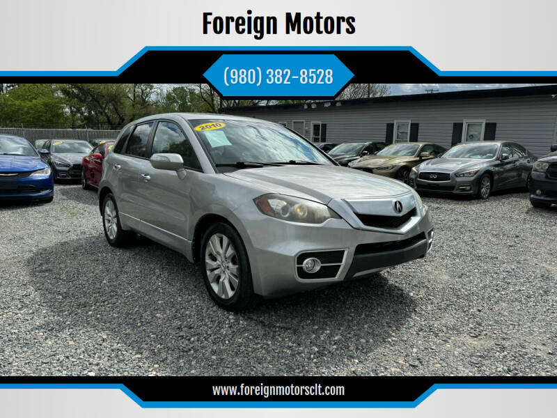 2010 Acura RDX for sale at Foreign Motors in Kannapolis NC