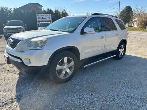 2011 GMC Acadia for sale at GREENFIELD AUTO SALES in Greenfield IA