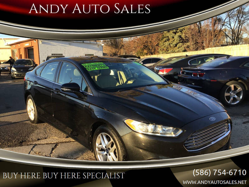 2013 Ford Fusion for sale at Andy Auto Sales in Warren MI
