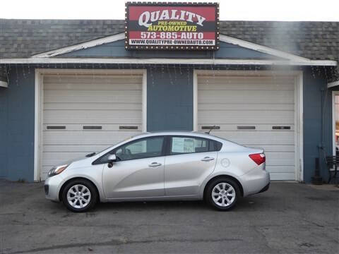 2012 Kia Rio for sale at Quality Pre-Owned Automotive in Cuba MO