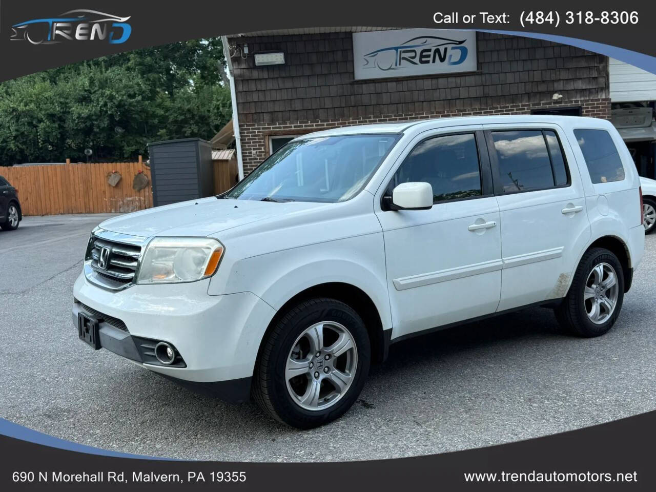 White 2013 Honda Pilot EX-L EX-L 4dr SUV 1