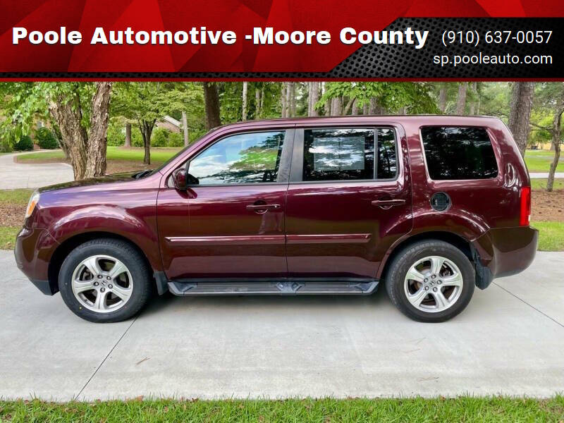 2013 Honda Pilot for sale at Poole Automotive in Laurinburg NC