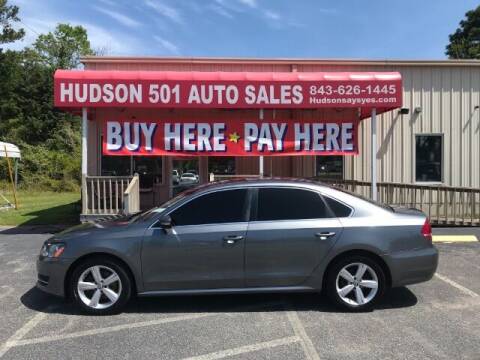 2013 Volkswagen Passat for sale at Hudson Auto Sales in Myrtle Beach SC