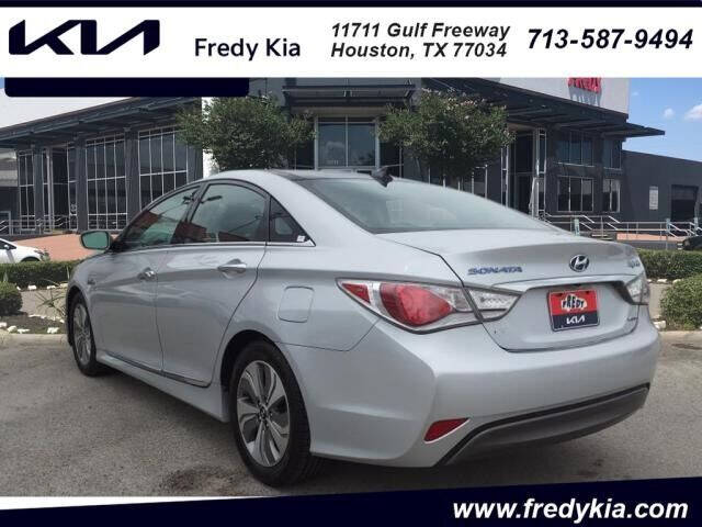 Used 2015 Hyundai Sonata Hybrid Limited with VIN KMHEC4A45FA130487 for sale in Houston, TX