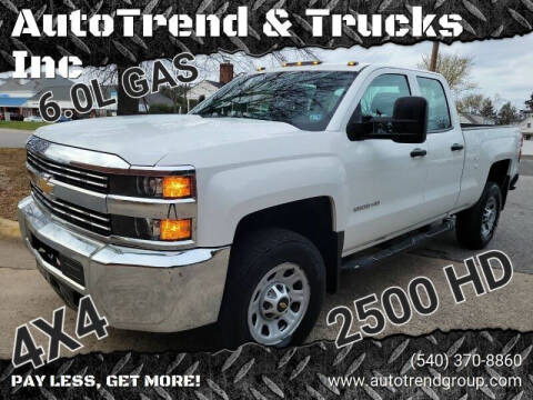 2015 Chevrolet Silverado 2500HD for sale at AutoTrend & Trucks Inc in Fredericksburg VA