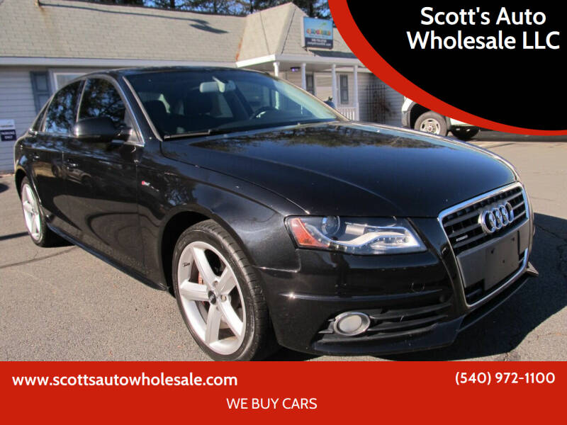 2012 Audi A4 for sale at Scott's Auto Wholesale LLC in Locust Grove VA