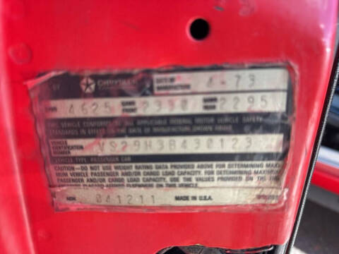 1973 Plymouth Duster