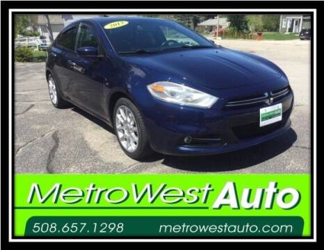 2013 Dodge Dart for sale at Metro West Auto in Bellingham MA