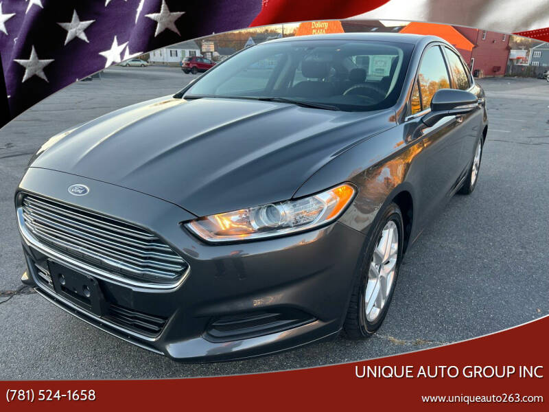 2015 Ford Fusion for sale at Unique Auto Group Inc in Whitman MA