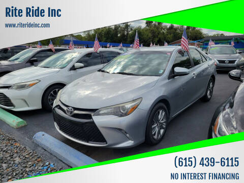 2016 Toyota Camry for sale at Rite Ride Inc in Murfreesboro TN