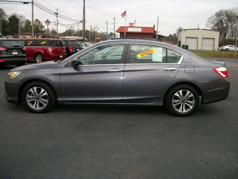 2015 Honda Accord for sale at Lentz's Auto Sales in Albemarle NC