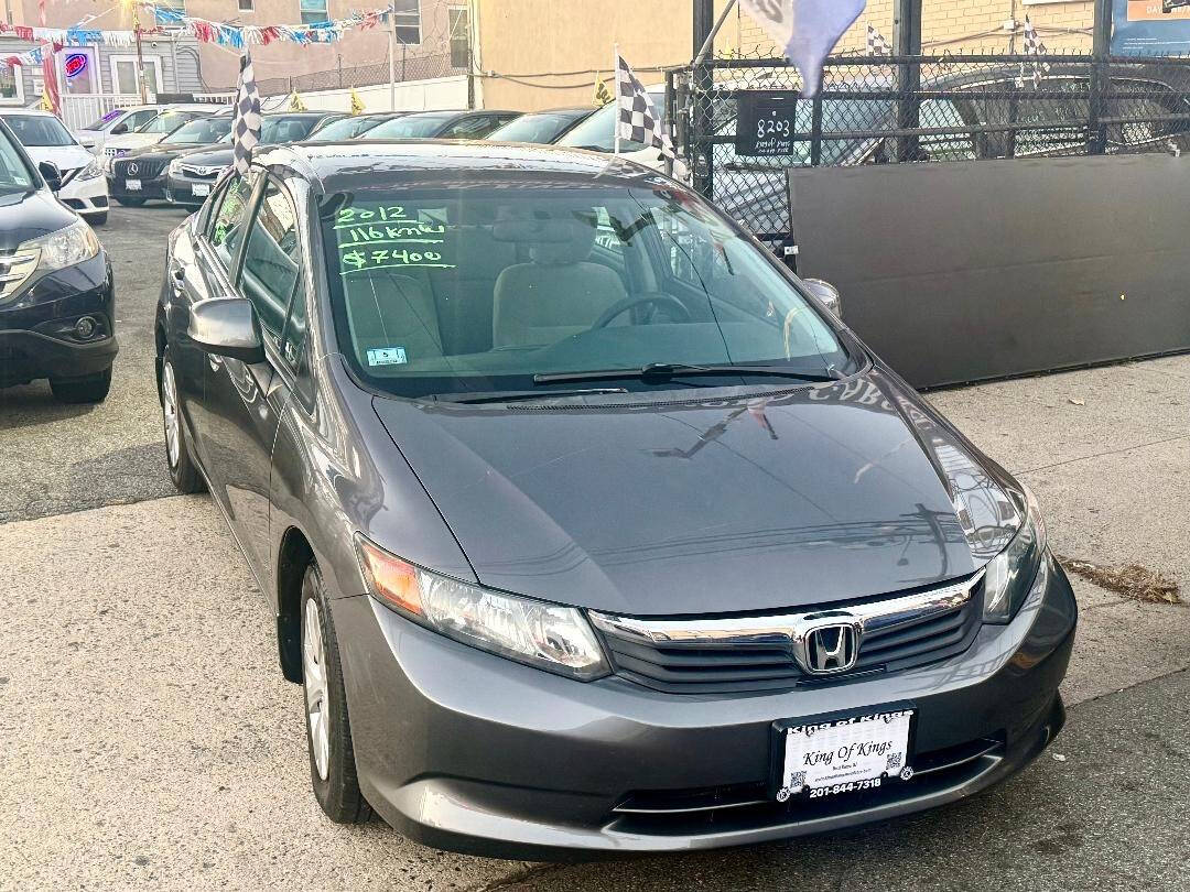 2012 Honda Civic LX 4dr Sedan 5A - Gray exterior view 6